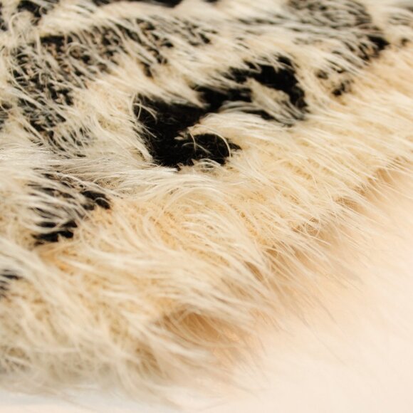 Dex 1963 Aztec Inspired Southwestern Sweater | Black & White Fuzzy Mohair Knit - Picture 6 of 10